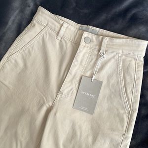 Everlane straight leg crop- sandstone size 2